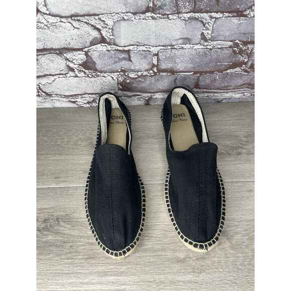 Toni Pons Jute Espadrille Black Canvas Slip On Comfort Casual Flats Shoes Men 44 main image 9